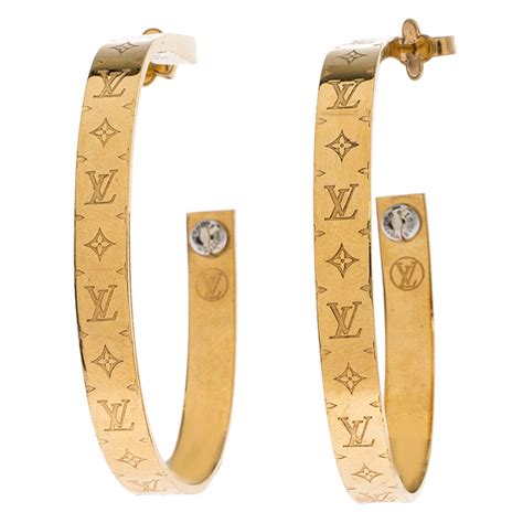 hoops louis vuitton|louis vuitton gold hoop earings.